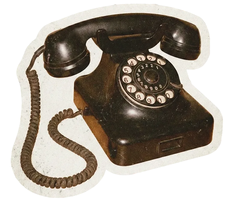 Vintage rotary phone