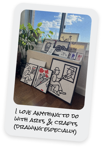 I love anything to do with arts & crafts (drawing especially)