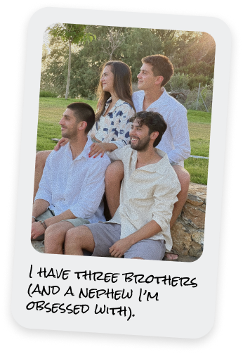 I have three brothers (and a nephew I'm obsessed with)