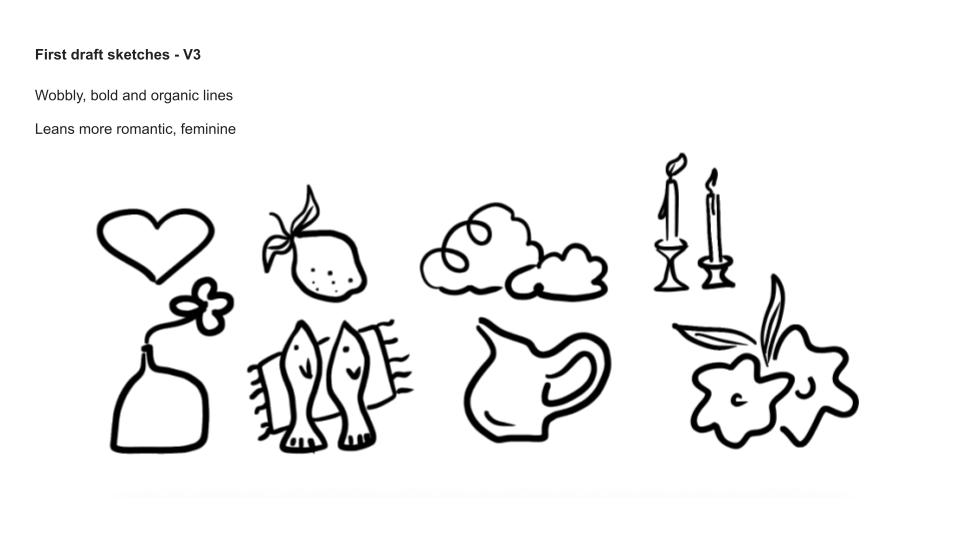 Illustration exploration sketches