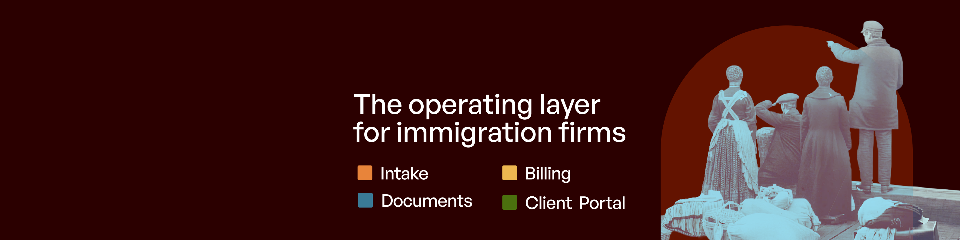 Perebel LinkedIn banner — archival figures